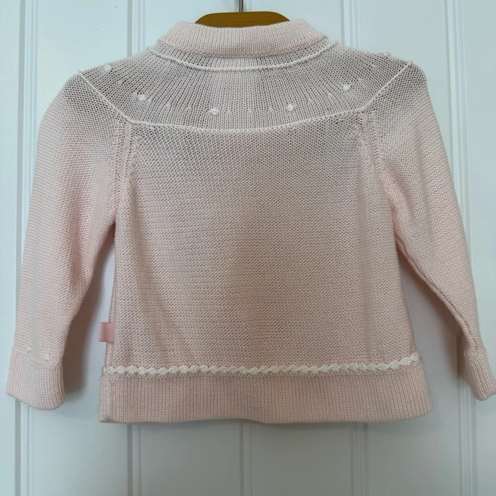 Bella Bliss Baby Girl Pink Knit Cardigan